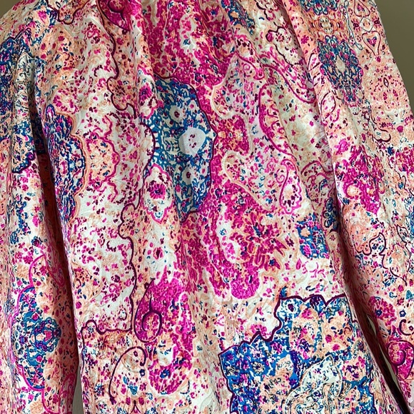 Alice and Trixie, 100 % Silk blouse, luxurious, ruffle sleeve,XS - Picture 5 of 9